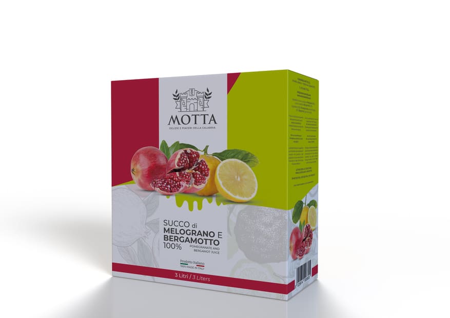 Granatapfel- und Bergamottesaft – Bag in Box 3 Liter